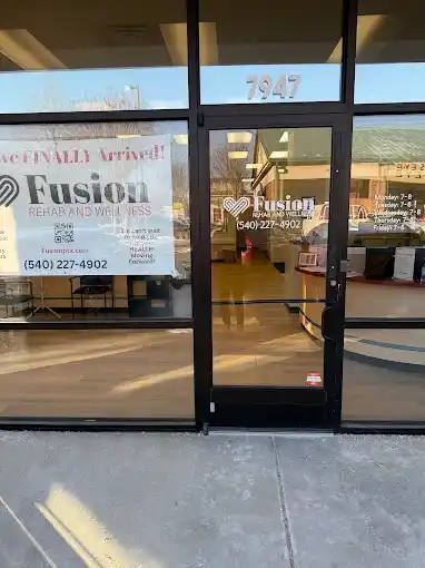 Fusion King George glass entrance door with 7947 above it